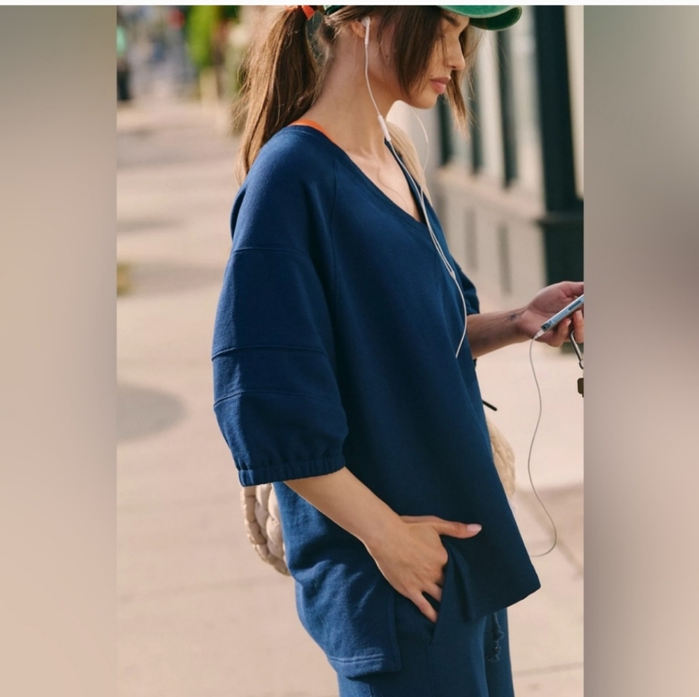 FP Movement by Free People On The Run Top in Navy
